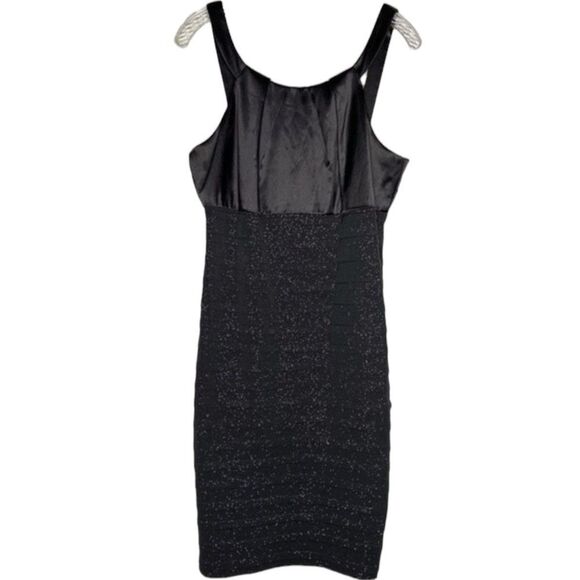 R & M Richards Black Sleeveless Tiered Sparkle Dress 14 - Picture 1 of 9